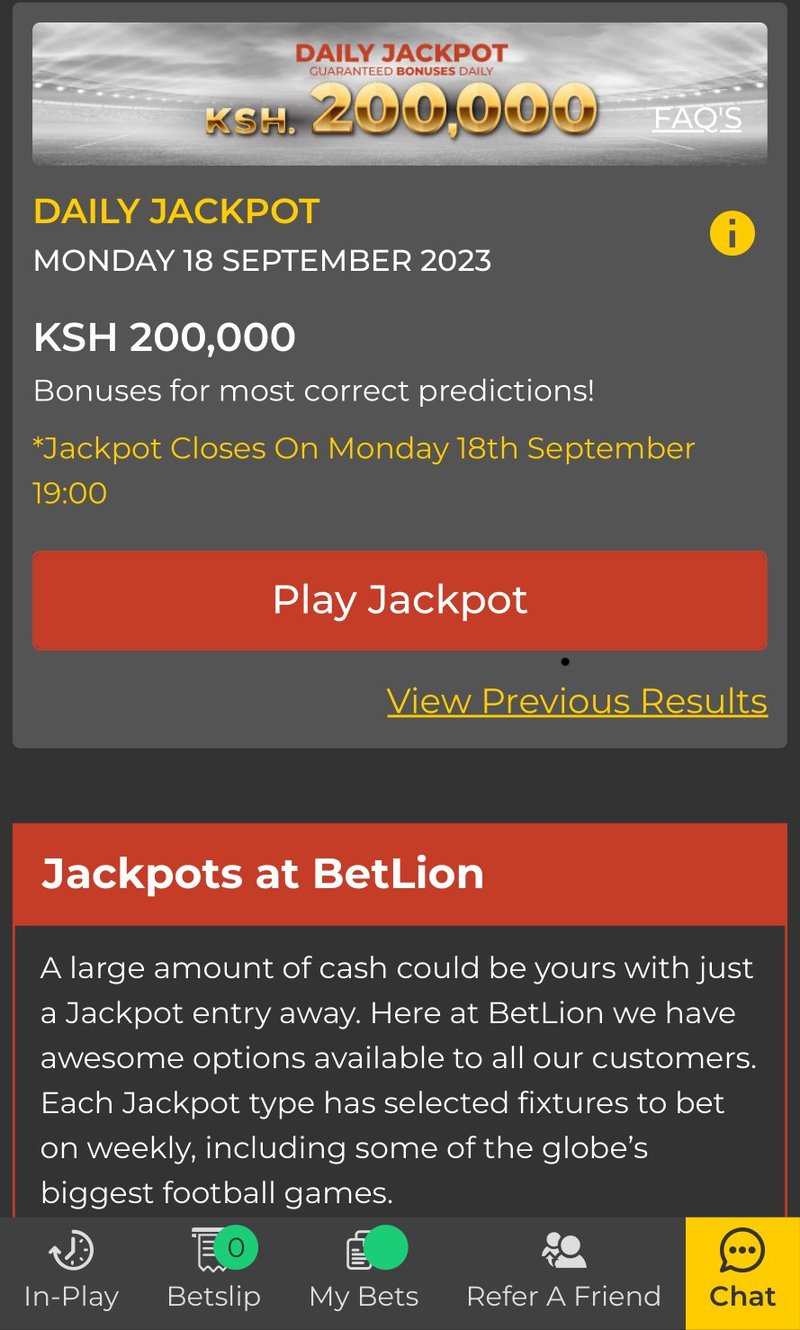 Jackpots Online  Daily Jackpot Payouts  BetLion...